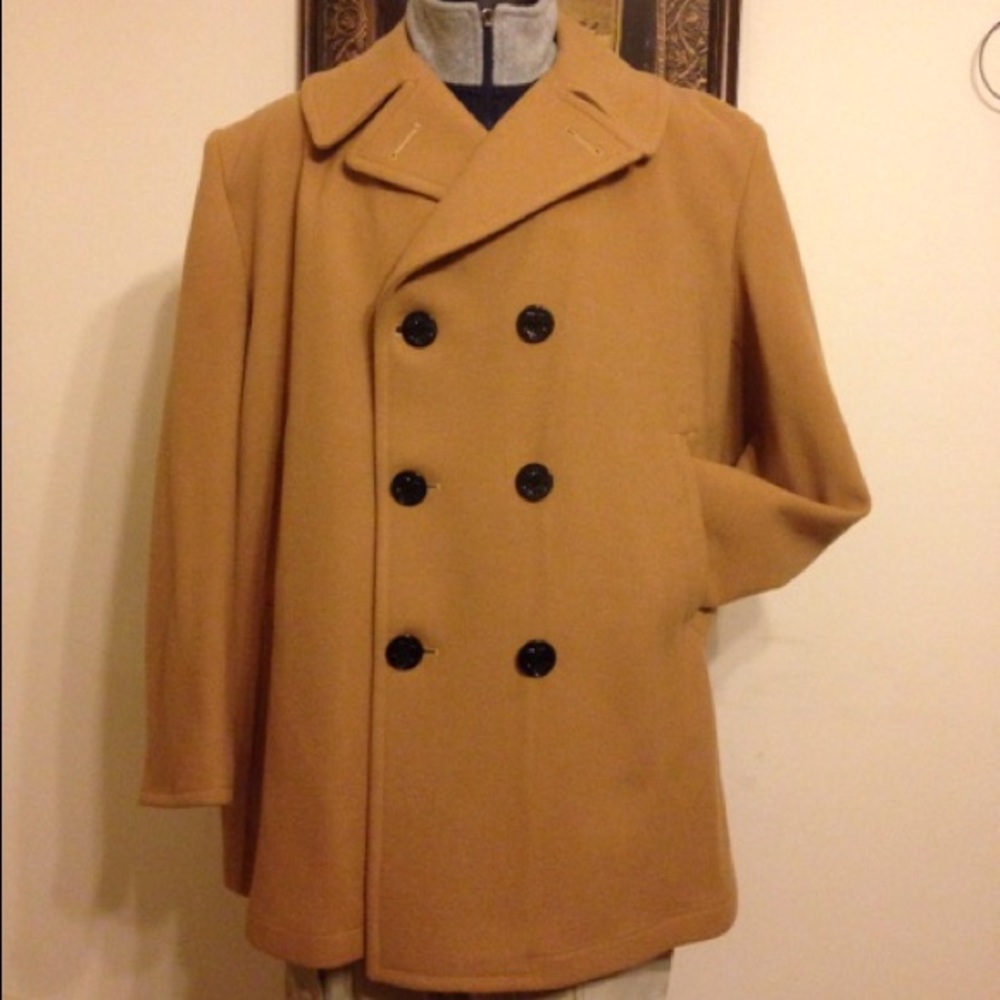 Men's Sterlingwear Navigator Pea Coat - Camel